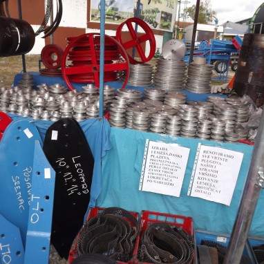 Remenice i osovine za razne prijenose