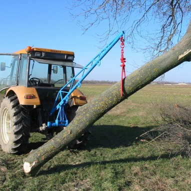 Poluga za drvo i škare